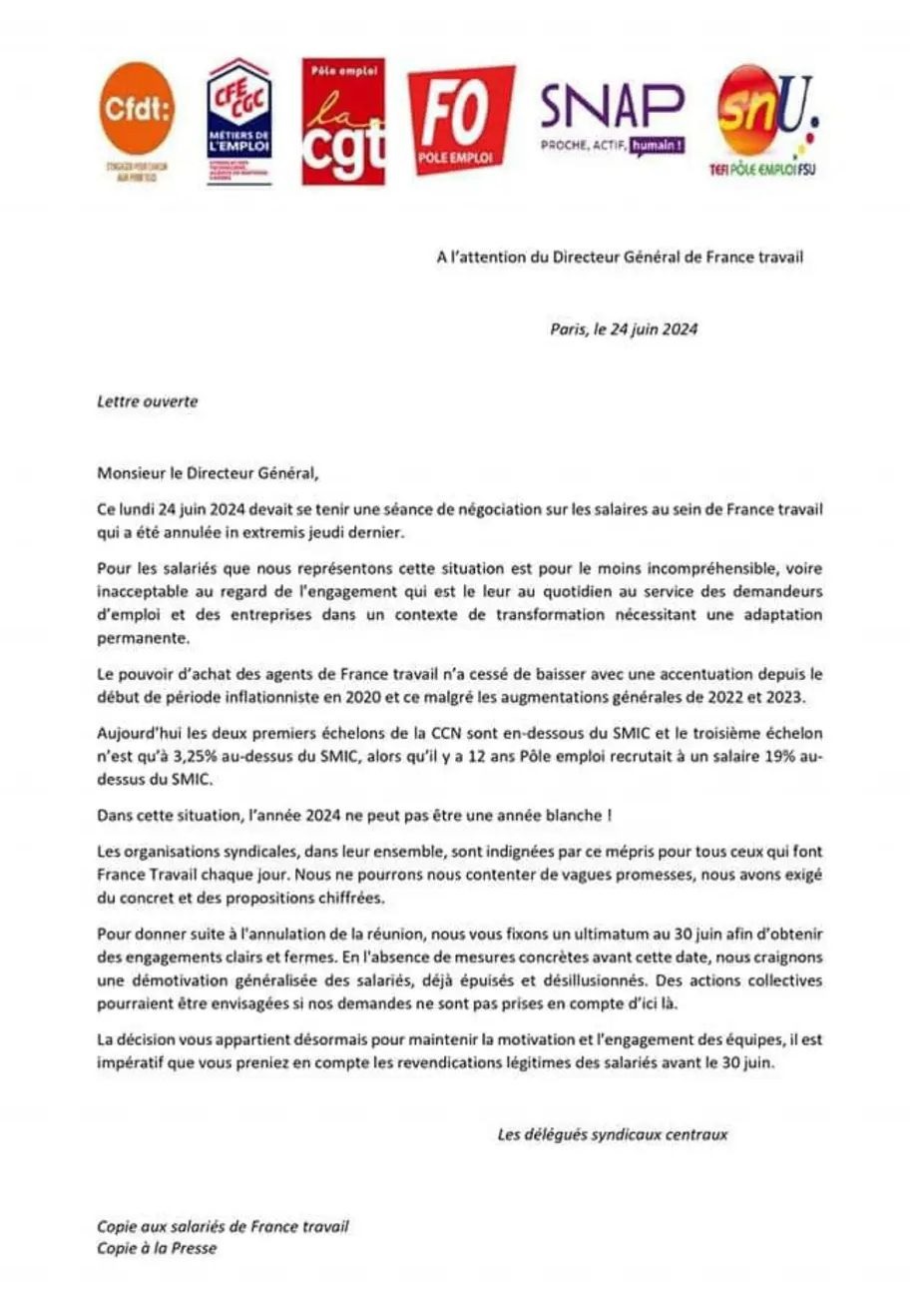 lettre au DG - NAO