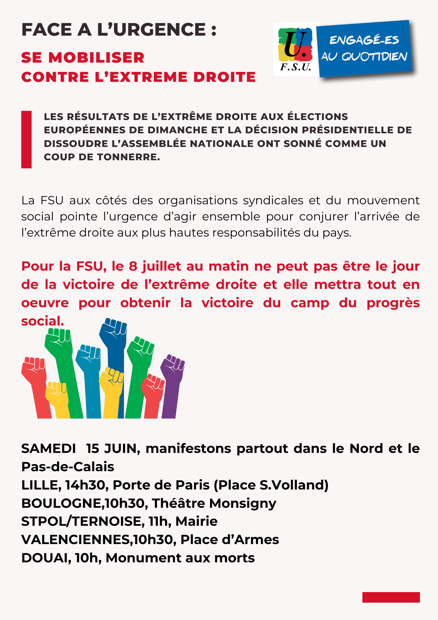 tract manifs de samedi