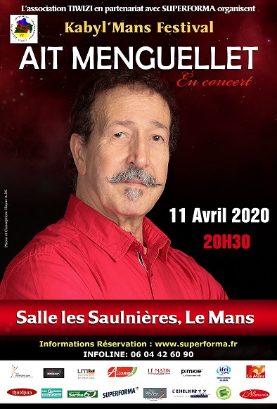Concert Aït Menguellet 11 avril 2020 Le Mans