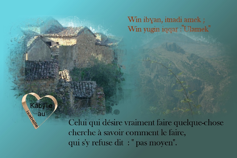 proverbe kabyle et sa traduction