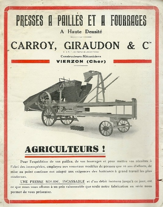 Pub CARROY, GIRAUDIN et Cie