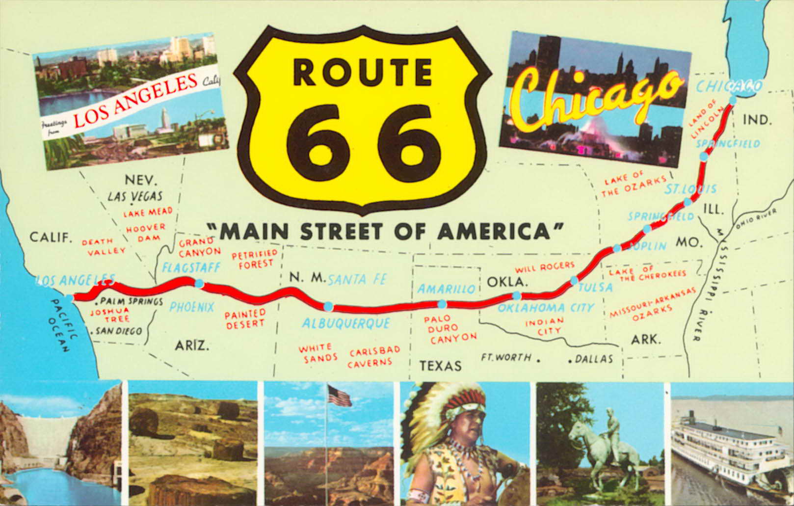 Route 66 карта