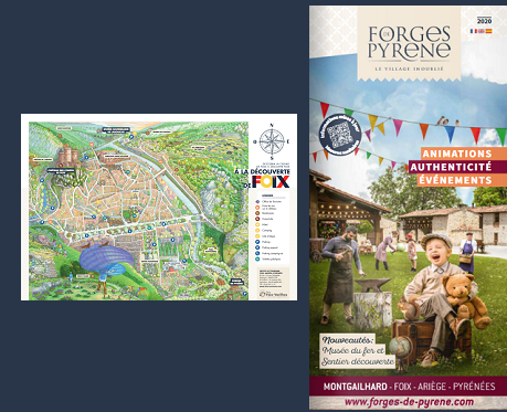 Office tourisme Foix dépliants et carte.PNG