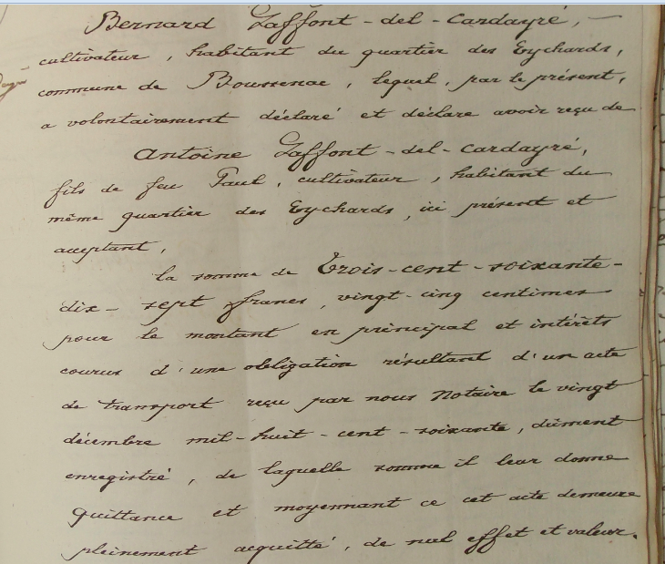 doc 3 quittance vente 1-3-1875 15 ans après.PNG