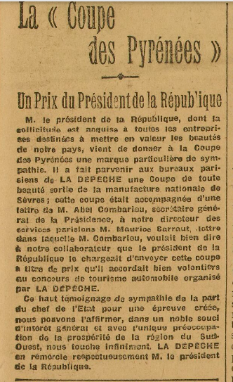 coupe des Pyrénées et président de la république 30-7-1905.PNG