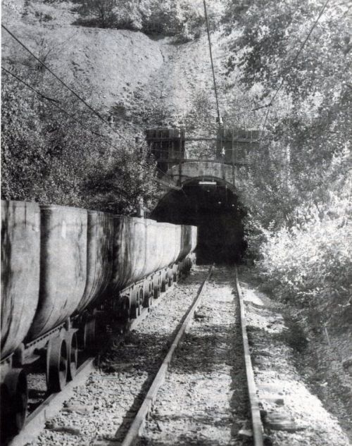 westliches mundloch des transportstollens MELLIN-Altenwald 1959