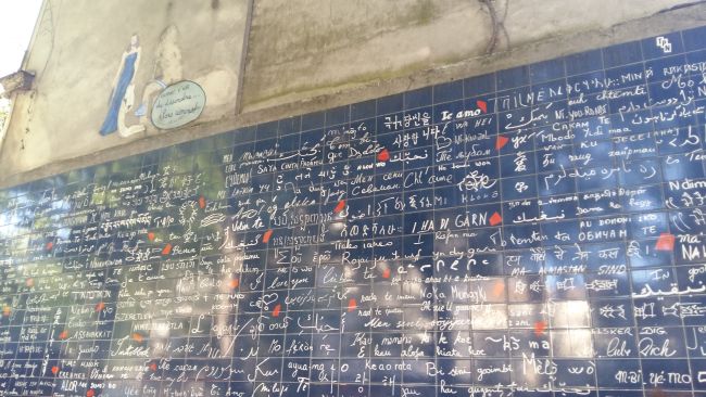 Le mur des Je t'aime, Montmartre