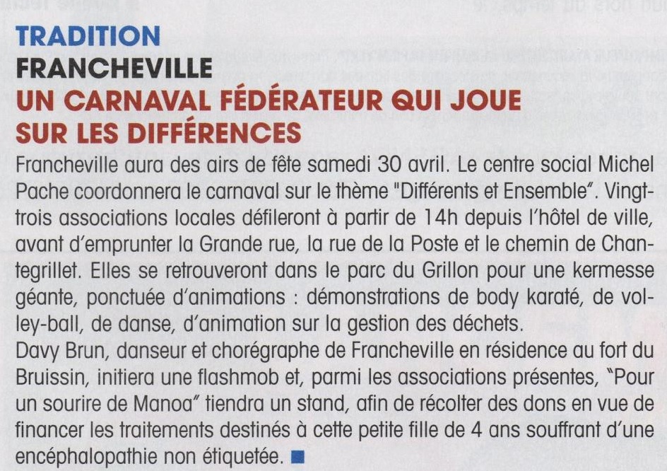 Article Carneval Francheville - Devant chez vous -  Avril 2016.jpg