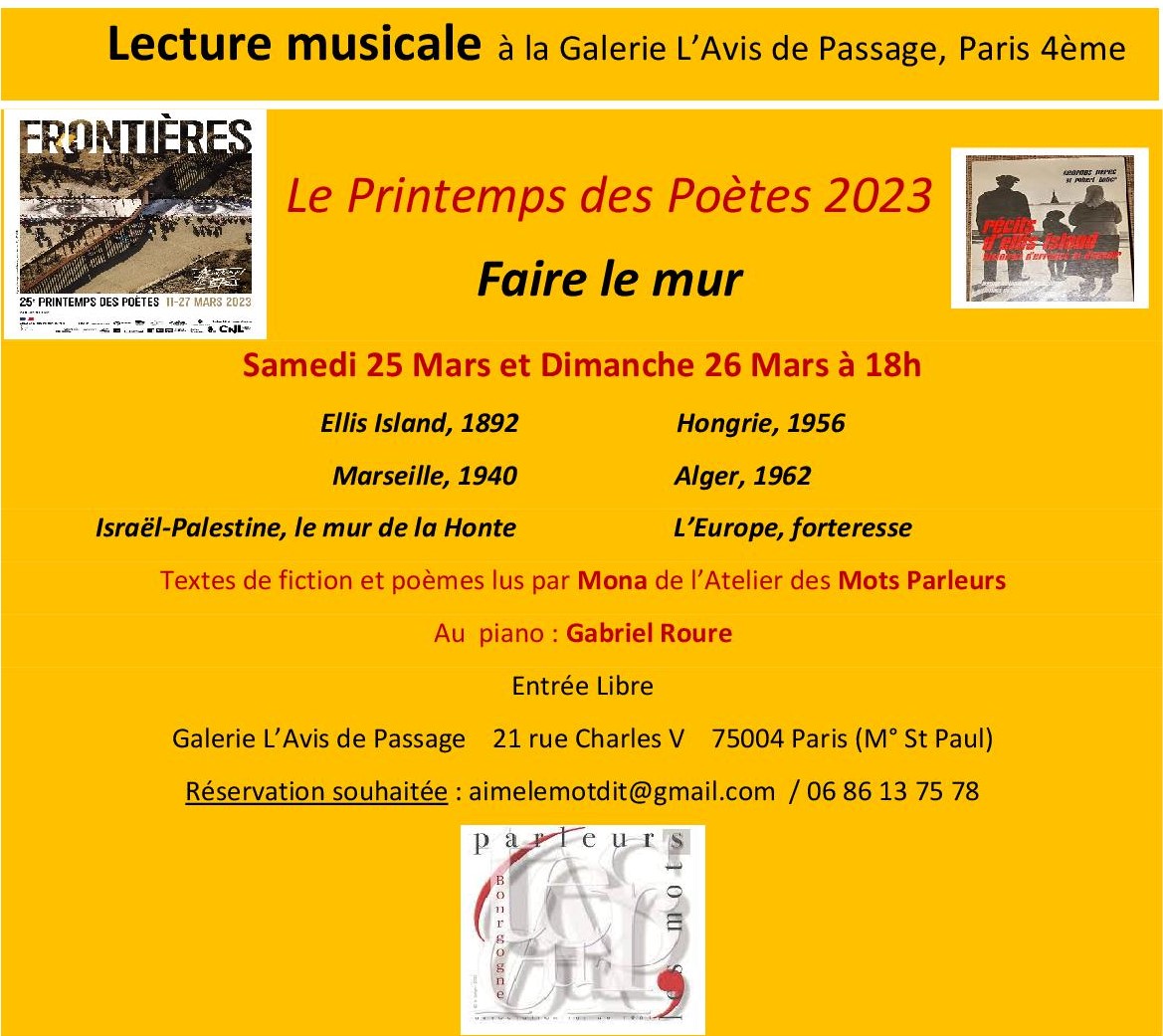 Lecture musicale à la Galerie (Récupéré)