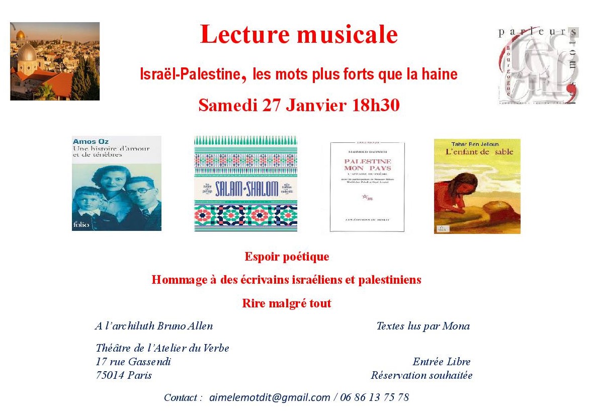 Lecture musicale Israel-Palestine