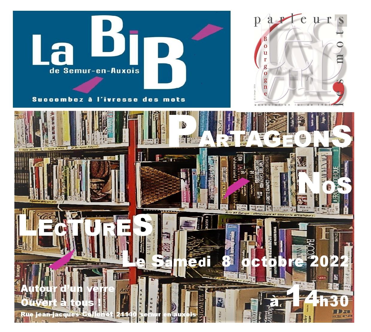 Partageons nos lectures Bibliothèque 8 octobre 2022