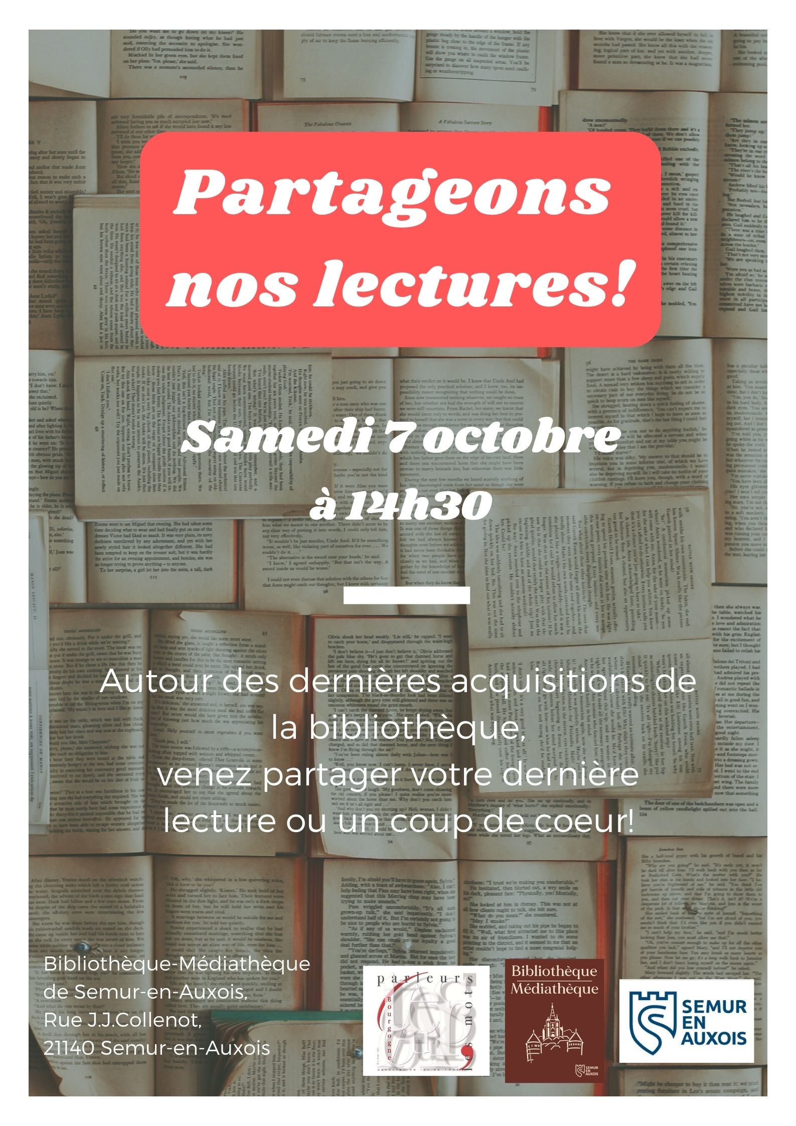 Partageons nos lectures octobre 2023