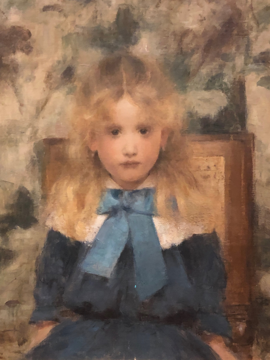 Mademoiselle Van der Hecht - 1883
c'est mon tableau préféré de cette exposition
Cette petite fille est charmante