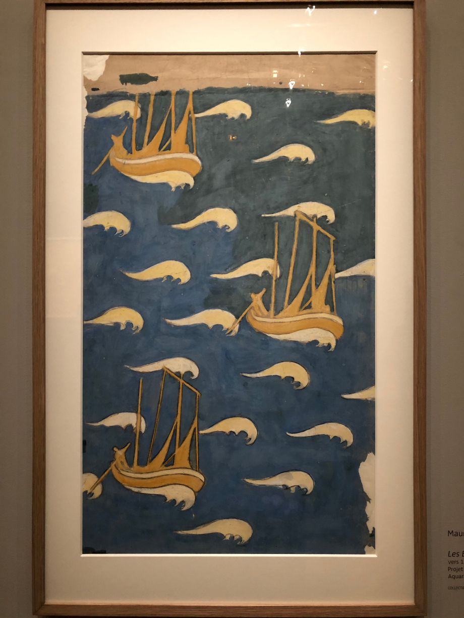 Projet de papier peint
Maurice Denis
Les bateaux jaunes
vers 1893
Collection particulière