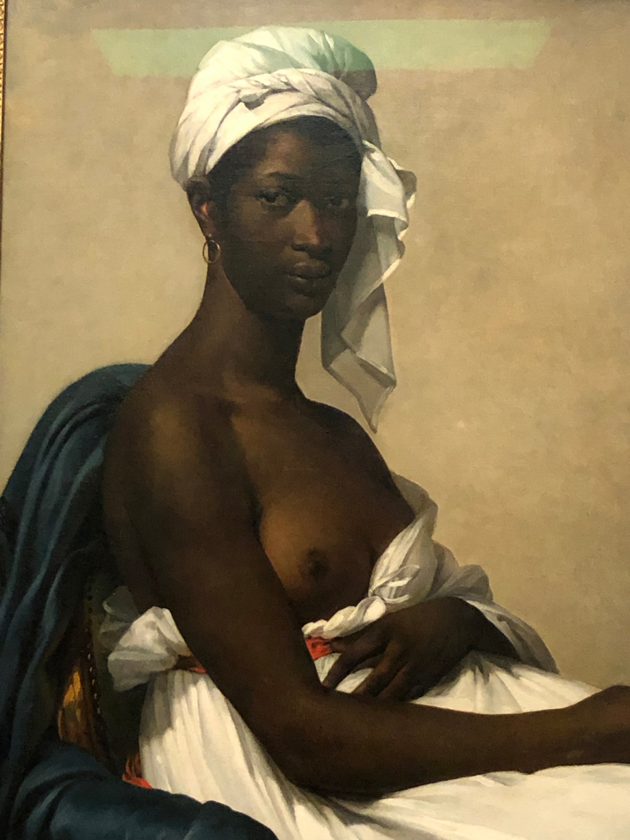 Marie Guillemine Benoist
Portrait de Madeleine dit aussi
Portrait d'une femme noire présenté au Salon de 1800 sous le titre 
Portrait d'une négresse
1800
Musée du Louvre, Paris