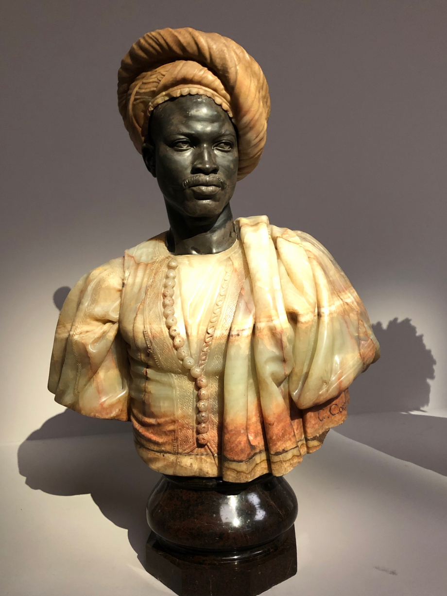 Charles Cordier
Homme du Soudan Français
présenté au Salon de 1857 sous le titre
Buste de Nègre du Soudan
1857
Musée d'Orsay, Paris