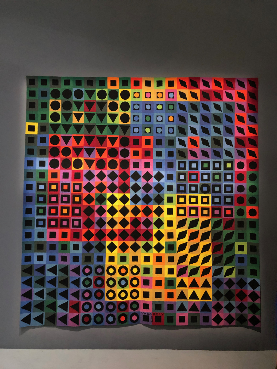 Orion noir n°2, 1968
Tapisserie d'Aubusson
Collection particulière en dépôt à la Fondation Vasarely à Aix-en-Provence