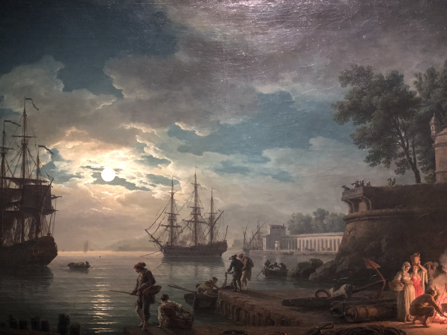 Joseph Vernet
La Nuit ; un port de mer au clair de lune, 1771
Paris, Musée du Louvre