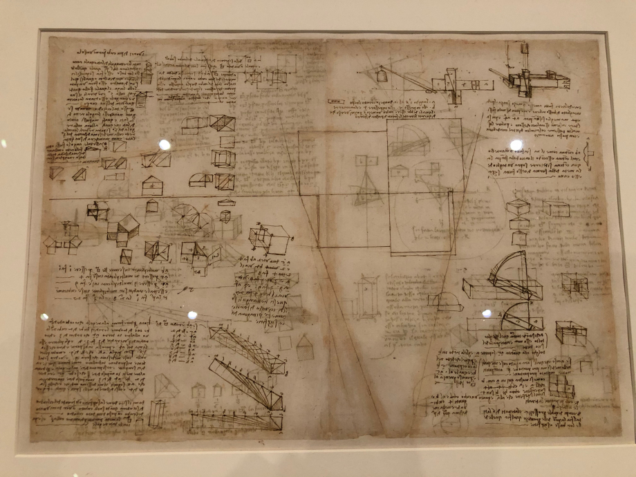 Léonard de Vinci
Essais divers sur la duplication du cube
Le théorème de Pythagore passé à la puissance 3
Essai de construction géométrique des racines carrées de 1 à 9
vers 1505
Milan, Biblioteca Ambrosiana, Codex Atlanticus