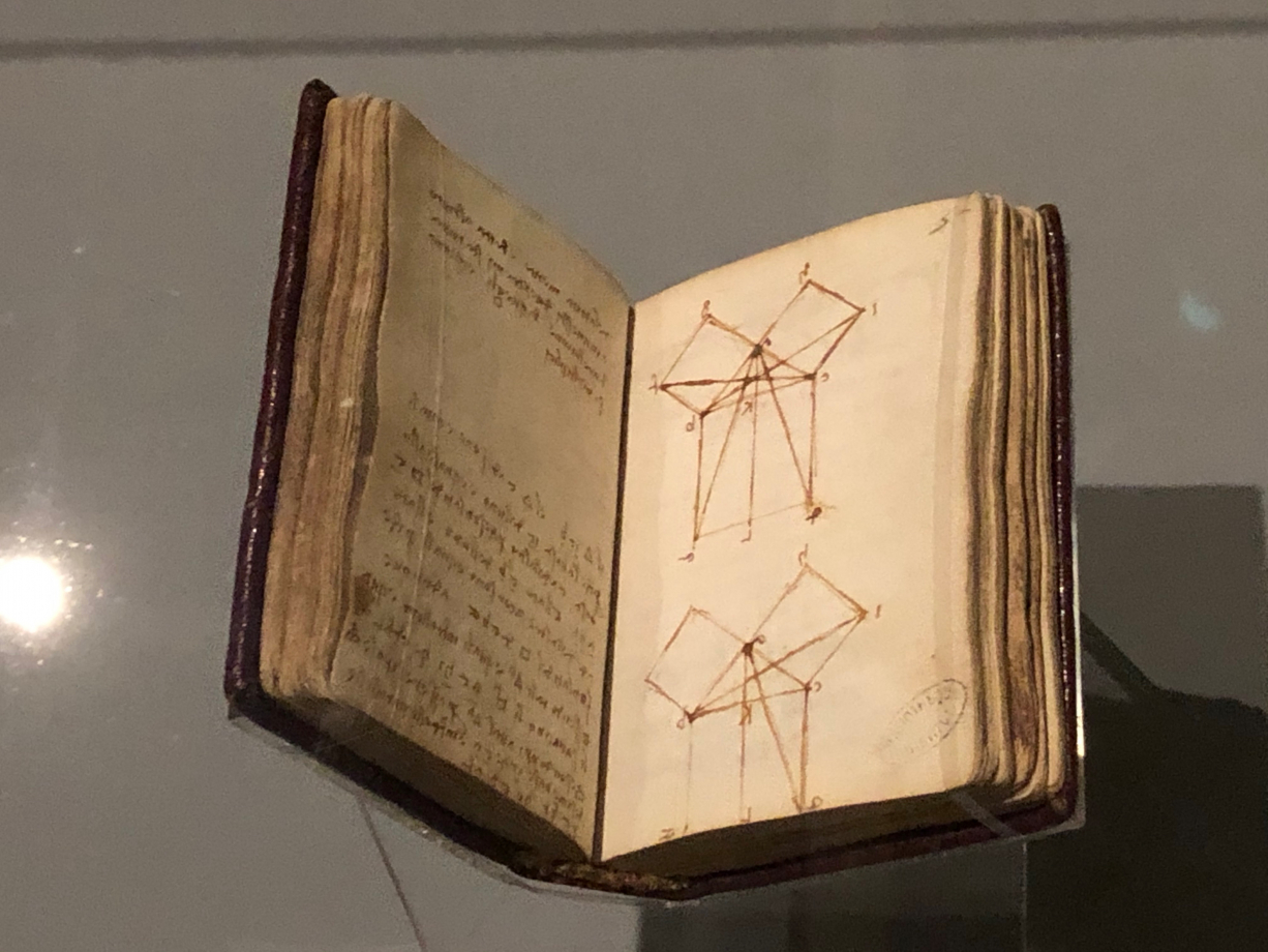 Léonard de Vinci
La démonstration euclidienne du théorème de pythagore
vers 1503 1507
Paris, Institut de France