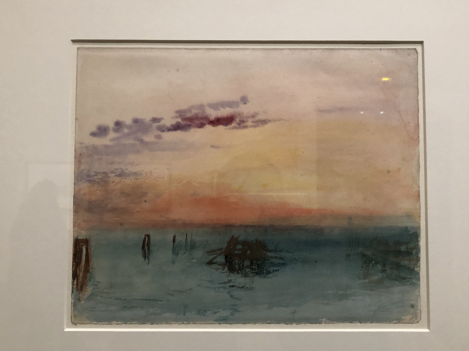 Venise, vue sur la lagune au coucher du soleil
1840