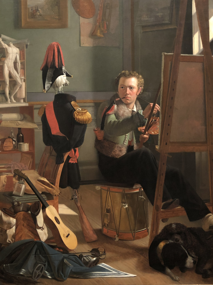 Ditlev Blunck
Un peintre de bataille (Jørgen Sonne) dans son atelier
vers 1826