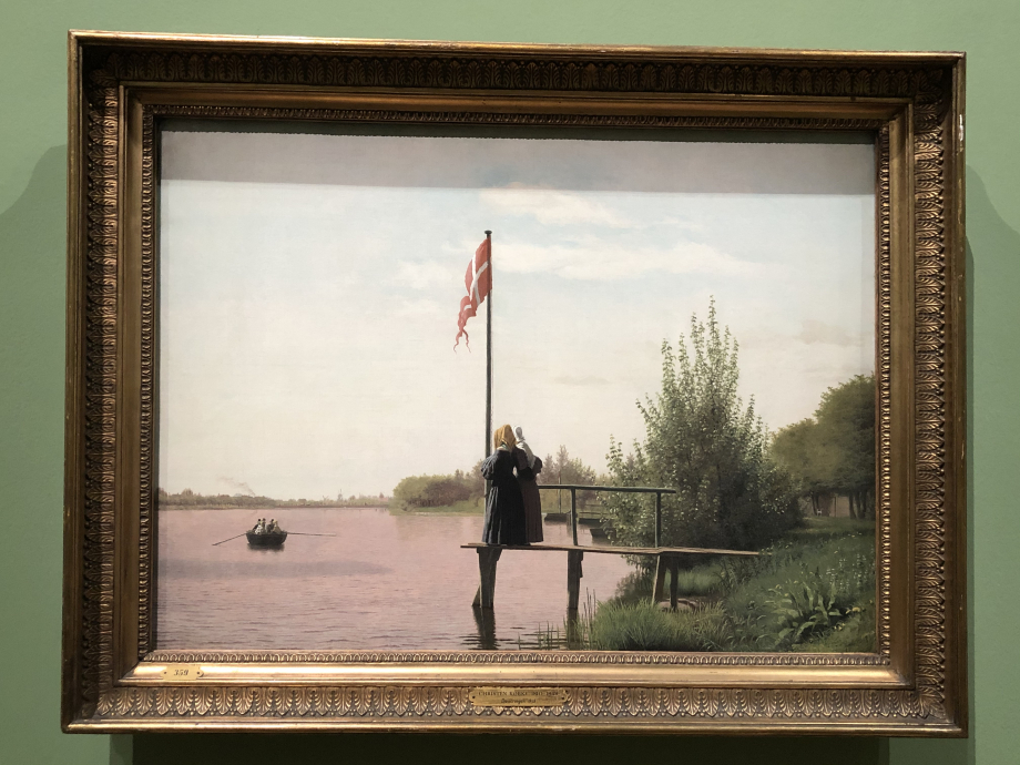 Christen Købke
Vue du lac Sortedam depuis Dosseringen en regardant vers Nørrebro
1838