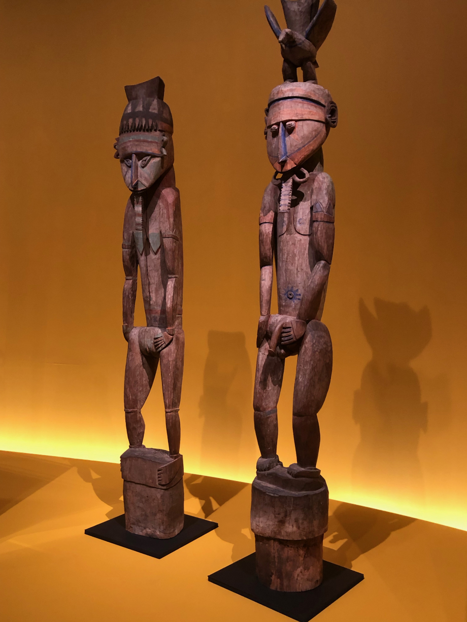 Figures féminine et masculine
Fin du XIXè ou début du XXè siècle - Papouasie-Nouvelle-Guinée
Linden Museum Stuttgart, Allemange


