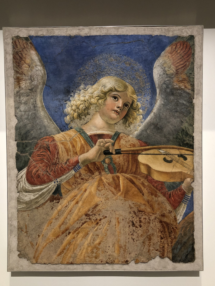 Melozzo degli Ambrosi, dit Melozzo da Forli
Ange jouant de la viole
1472-1473
Rome, Musée du Vatican