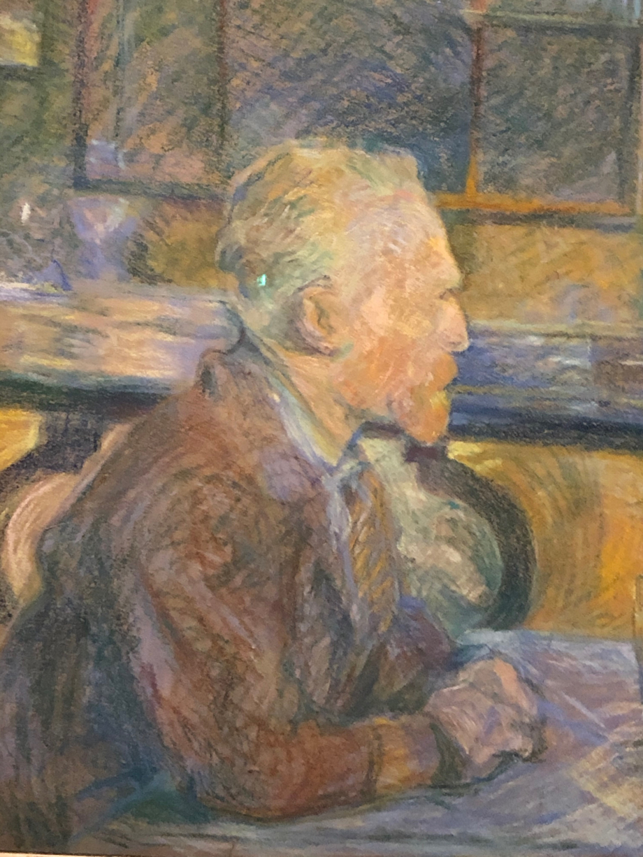 Portrait de Vincent Van Gogh
1887
Amsterdam, Van Gogh Museum
Le portrait de Van Gogh le situe dans le café de sa maîtresse, Agostina Segatori