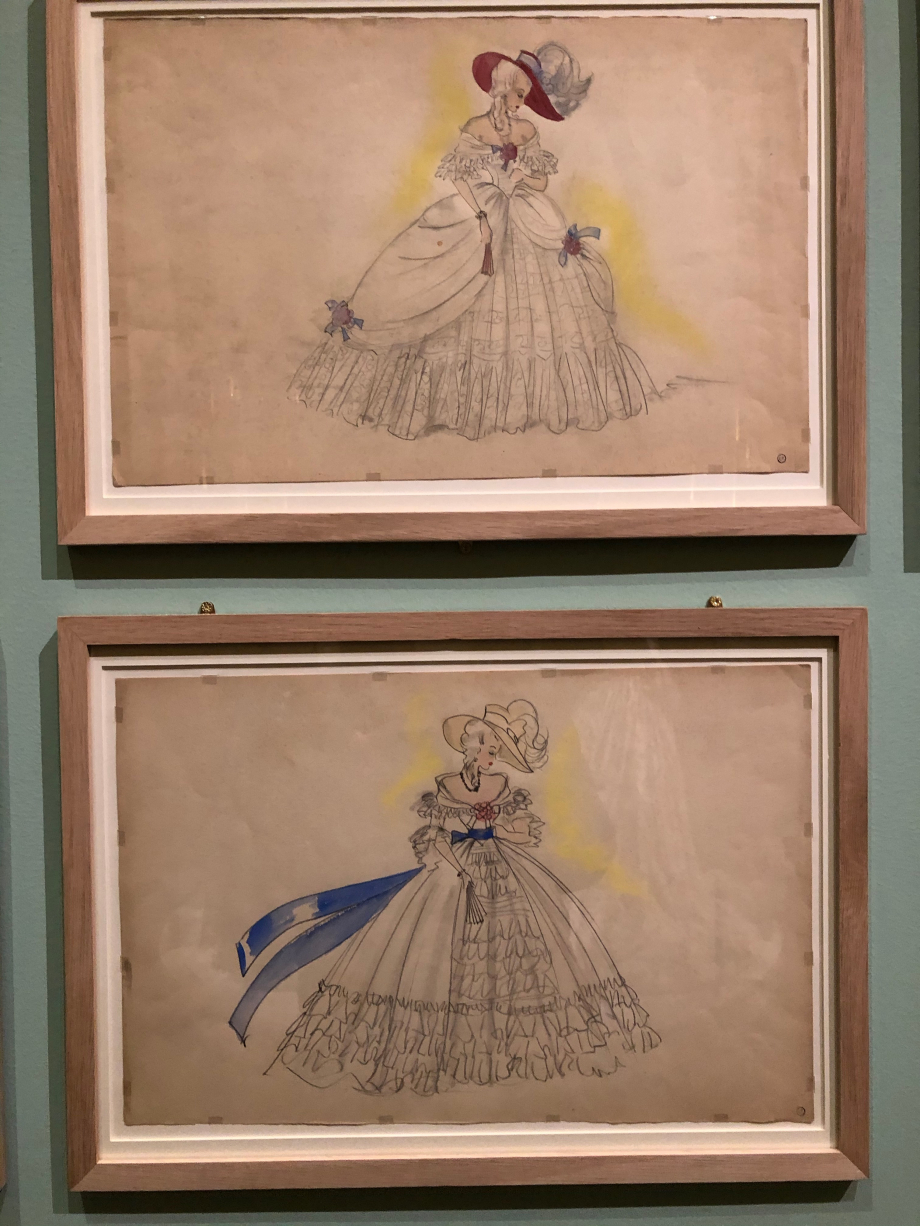 Georges Annenkov
Maquettes de costume (robe de Marie-Antoinette)
Film L'affaire du collier de la Reine de Marcel L'Herbier en 1945