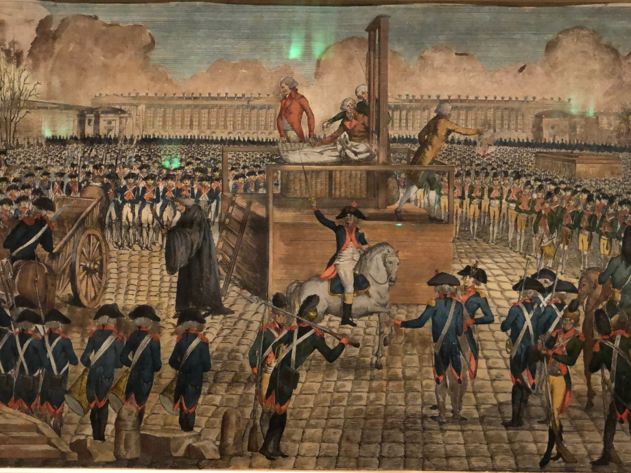 Exécution de Marie-Antoinette d'Autriche sur la place de la Révolution