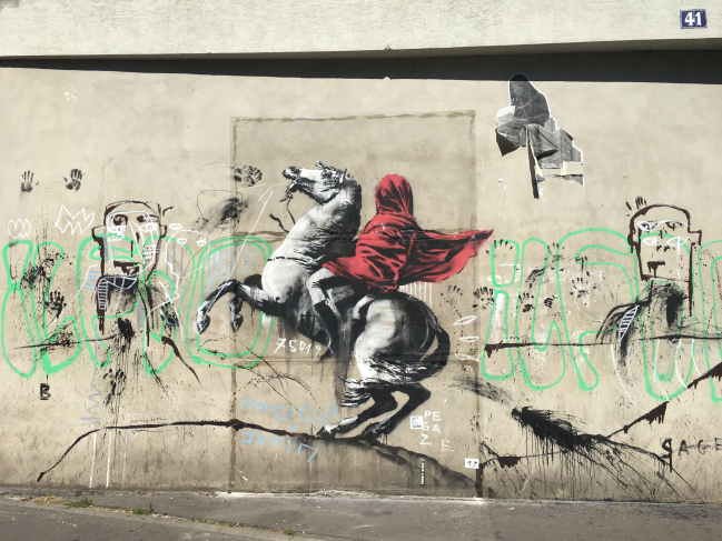 Oeuvre de Banksi avenue de Flandre dans le 19ème