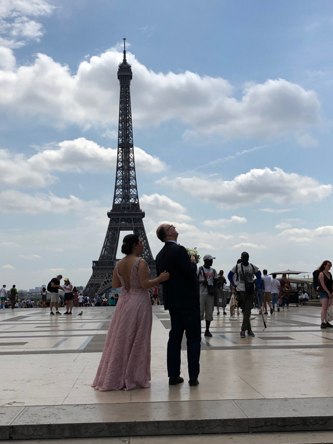 mariés à la Tour Eiffel