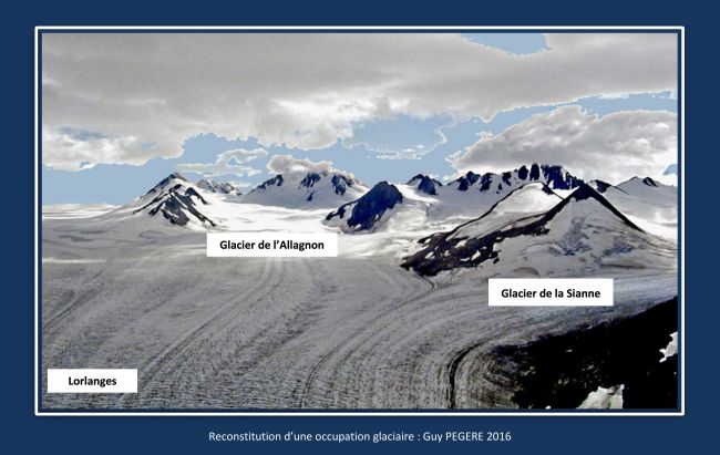 Reconstitution de l'occupation glaciaire da la vallée de l'Allagnon : Guy PEGERE 2016