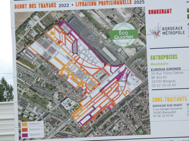 Plan du projet d'urbanisme Niel