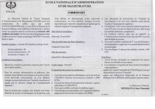 Concours ENAM Auditeurs de Justice Division Magistrature et Greffe.jpg
