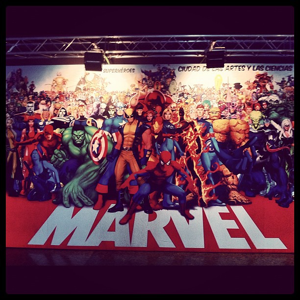 Affiche des super-héros Marvel