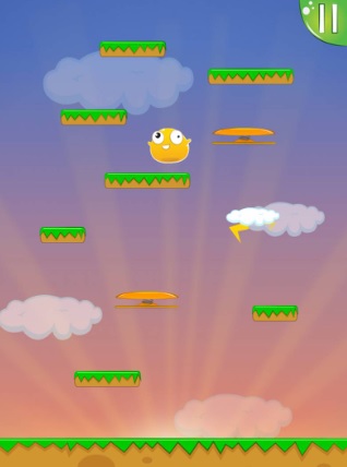 Gameplay du jeu mobile « Rocket Jump » 