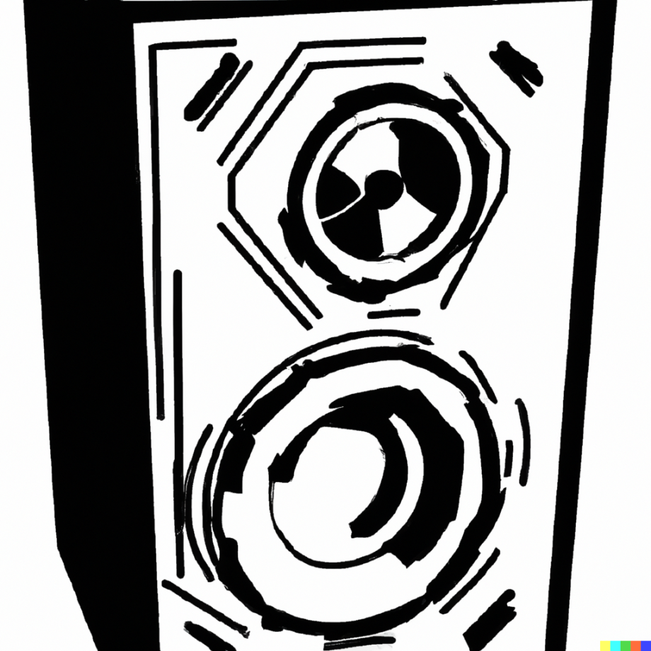 DALL·E 2024-07-23 15.01.42 - Une enceinte diffuse de la musique techno trop forte dessin stylisé.png