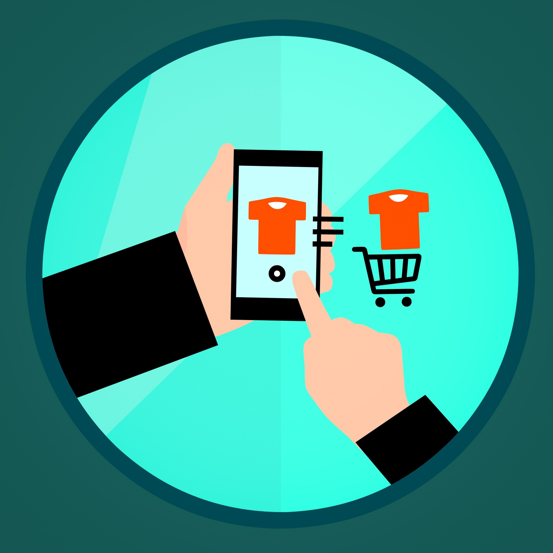 Illustration des achats via Internet