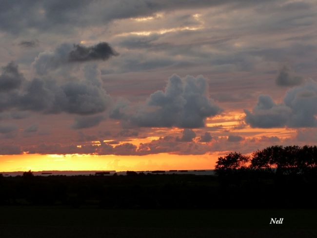 Coucher de soleil sur 'Arromanches les Bains.14. Ver sur Mer le 05/09/2015