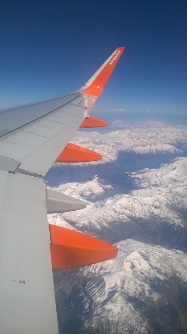 Vol Easyjet Nice-Orly, les Alpes