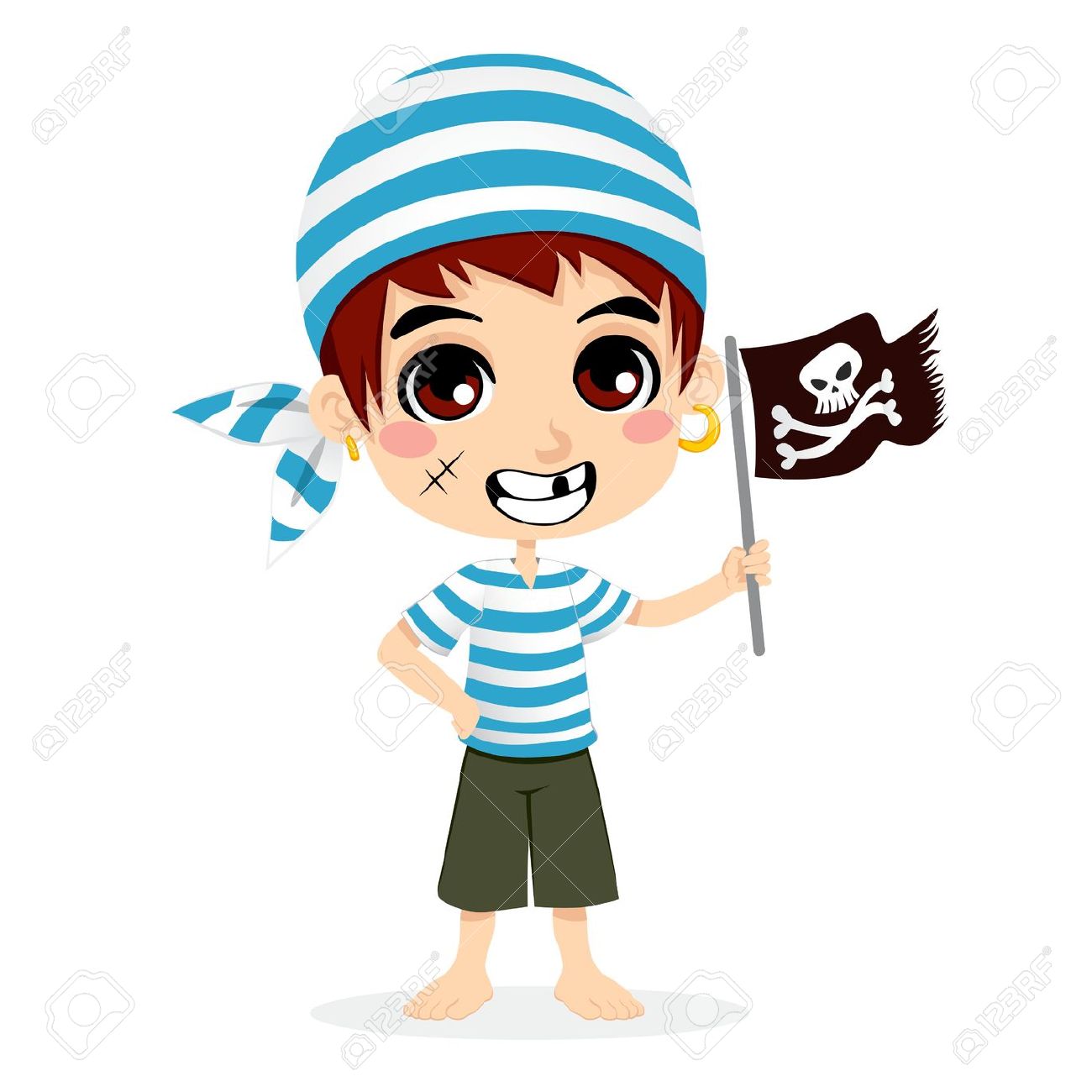 14971736-Petit-enfant-en-costume-de-marin-pirate-cr-ne-souriant-holding-et-drapeau-d-os-crois-s-Banque-d'images.jpg