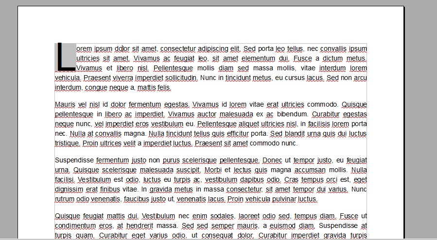 lettrine dans un texte avec OpenOffice ou LibreOffice