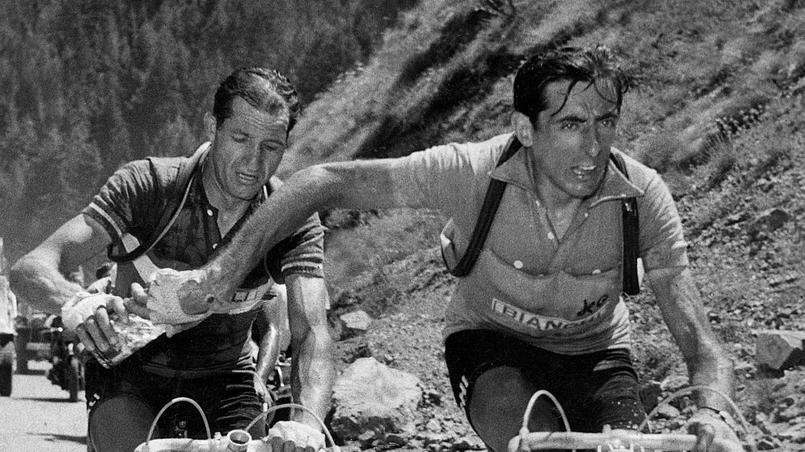 Tour de France 1950 Coppi et Bartali dans l'aspin.jpg
