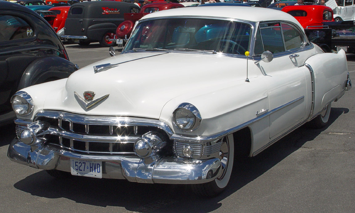 Cadillac Coupe-White-fa-sy 1953