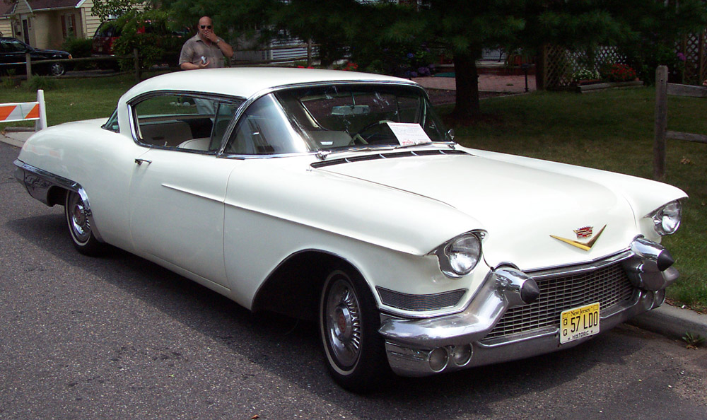 Cadillac Eldorado Seville 1957 -white-re 1957