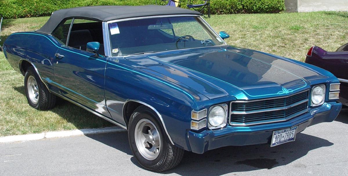 Chevrolet Chevelle Convertible blue-fa-w-sy 1971