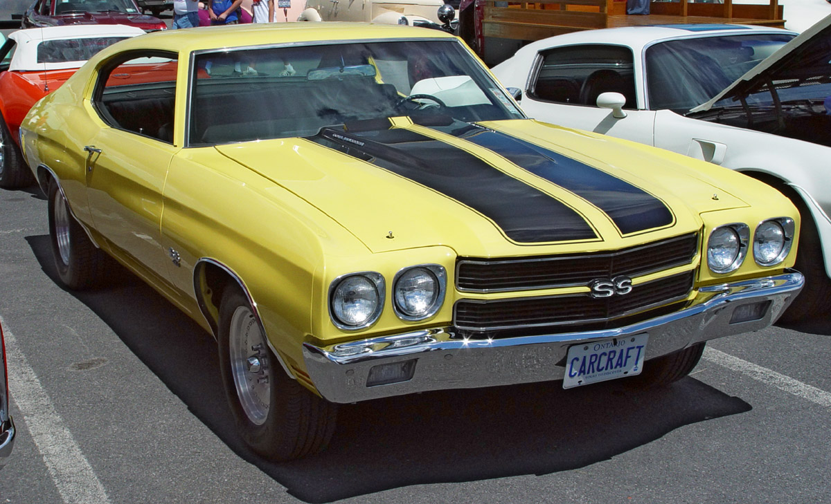 Chevrolet Chevelle SS 1970 Yellow-Black-Stripes-Cowl-Induction-sy 1970